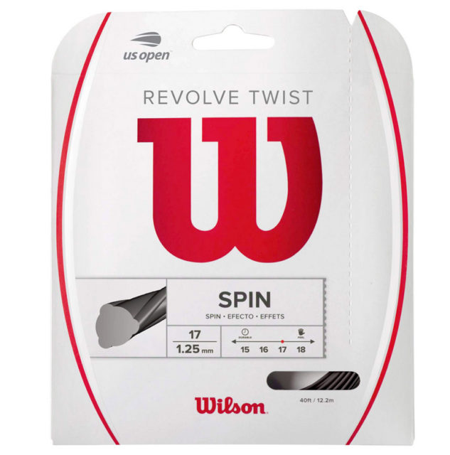 Tenisové výplety s povrchovou úpravou mívají různá označení jako například Wilson Revolve Twist