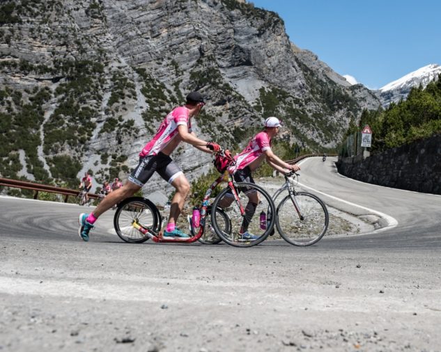 Koloběžky Kickbike se účastnily i cyklistického závodu Giro d'Italia